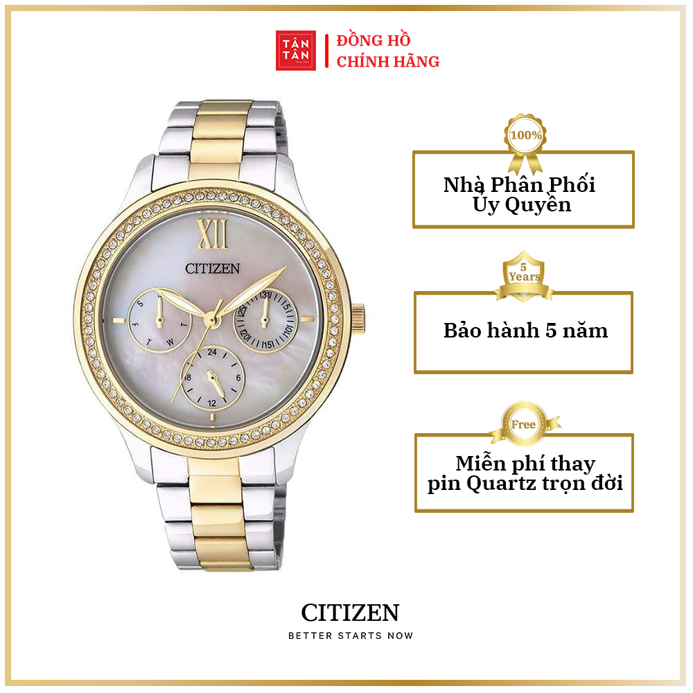 Đồng hồ Nữ Citizen Quartz ED8154-52D 36mm