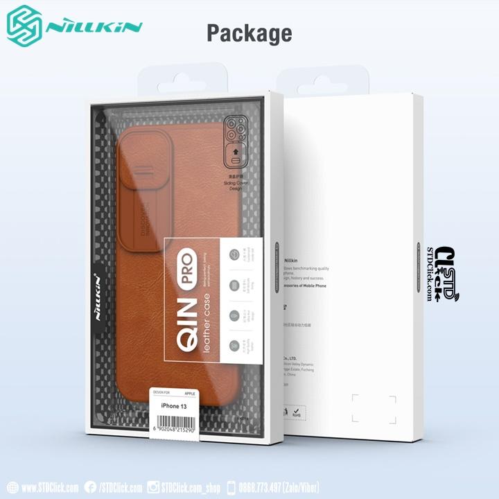 BAO DA DÀNH CHO ĐIỆN THOẠI IPHONE 13 NILLKIN QIN BẢO VỆ CAMERA