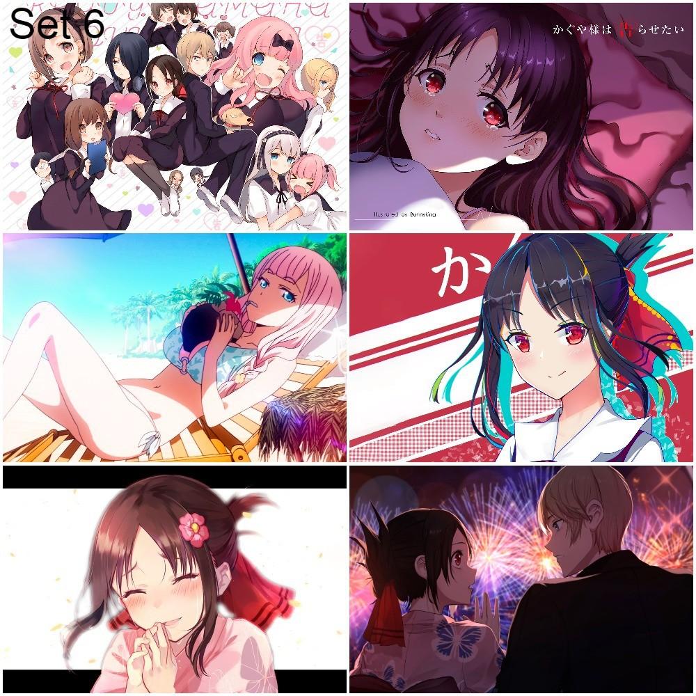 Bộ 6 Poster anime Kaguya-sama: Love Is War - Cuộc chiến tỏ tình của những thiên tài - A3,A4,A5