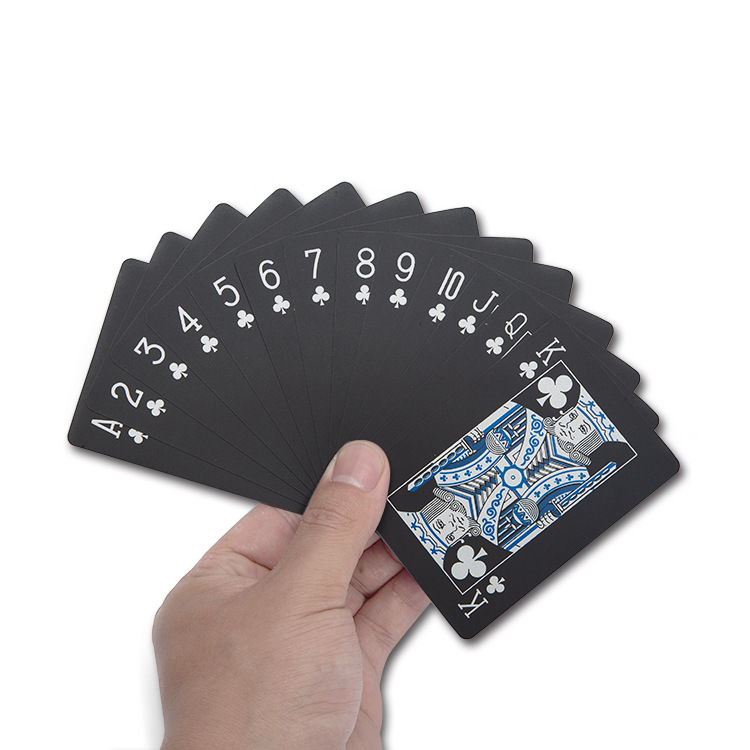 Bộ Bài Tây Poker Nền Đen Cao Cấp Chọn Màu – Bài Tây Đen Bằng Nhựa PVC Chống Thấm Nước Chống Gập Hàng Chính Hãng Amalife