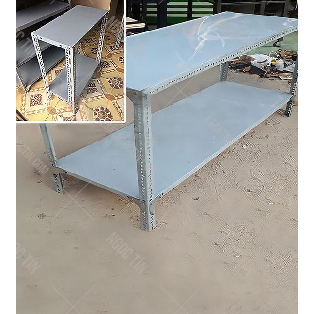Kệ V lỗ 2 tầng V3,V4 Kệ sắt v lỗ,tủ v lỗ,kệ,giá đựng đồ v lỗ