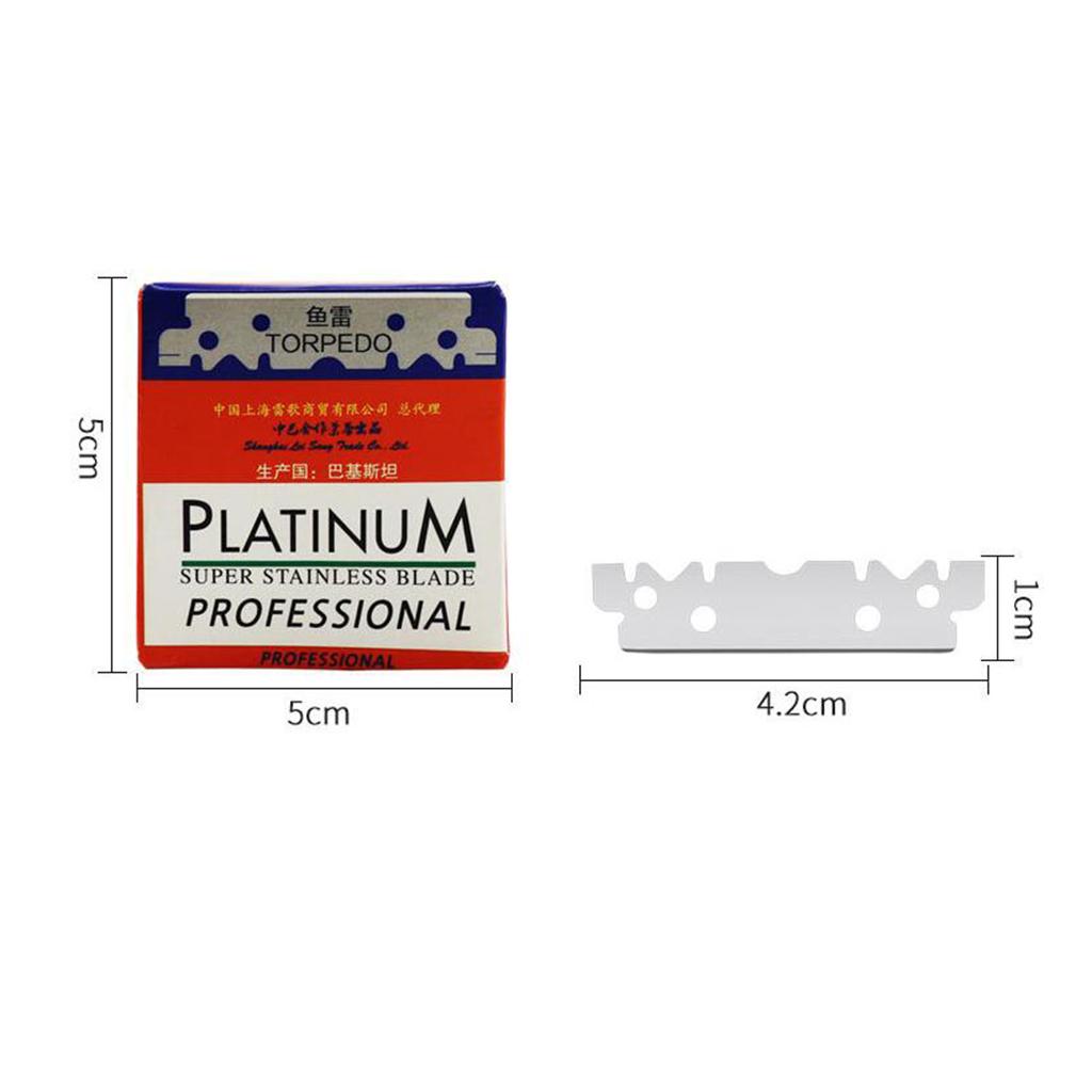 100x Manual Professional Single Edge  Men Shaving Beard Cutter