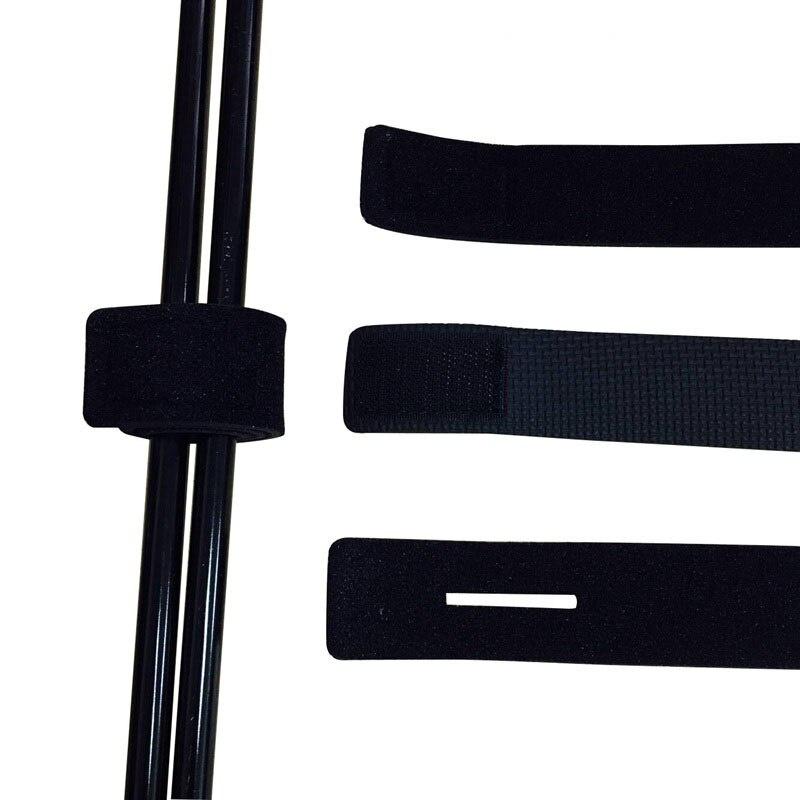 Reusable Fishing Rod Tie Holder Strap Suspenders Rod Belt Hook Loop Cable Ties Fishing Tackle Tools Pesca Fishing Accessories