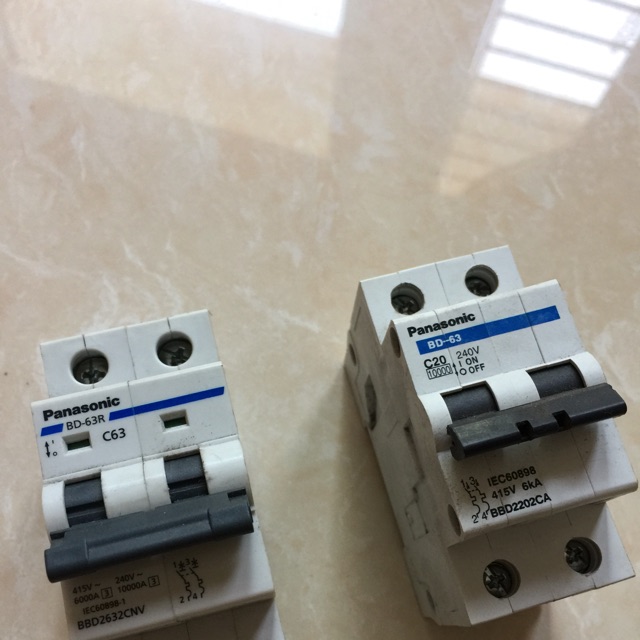 Cầu dao Panasonic 2 pha DIN BD Breaker DIN Type - Hàng chính hãng