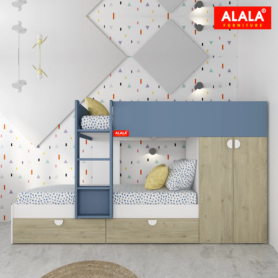 Giường ngủ cho Bé thông minh ALALA/ Miễn phí vận chuyển và lắp đặt/ Đổi trả 30 ngày/ Sản phẩm được bảo hành 5 năm từ thương hiệu ALALA/ Chịu lực 700kg
