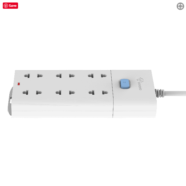 Ổ Cắm Điện Gongniu 6 Ổ 1 Công tắc 2500W/10A - hàng Chính Hãng