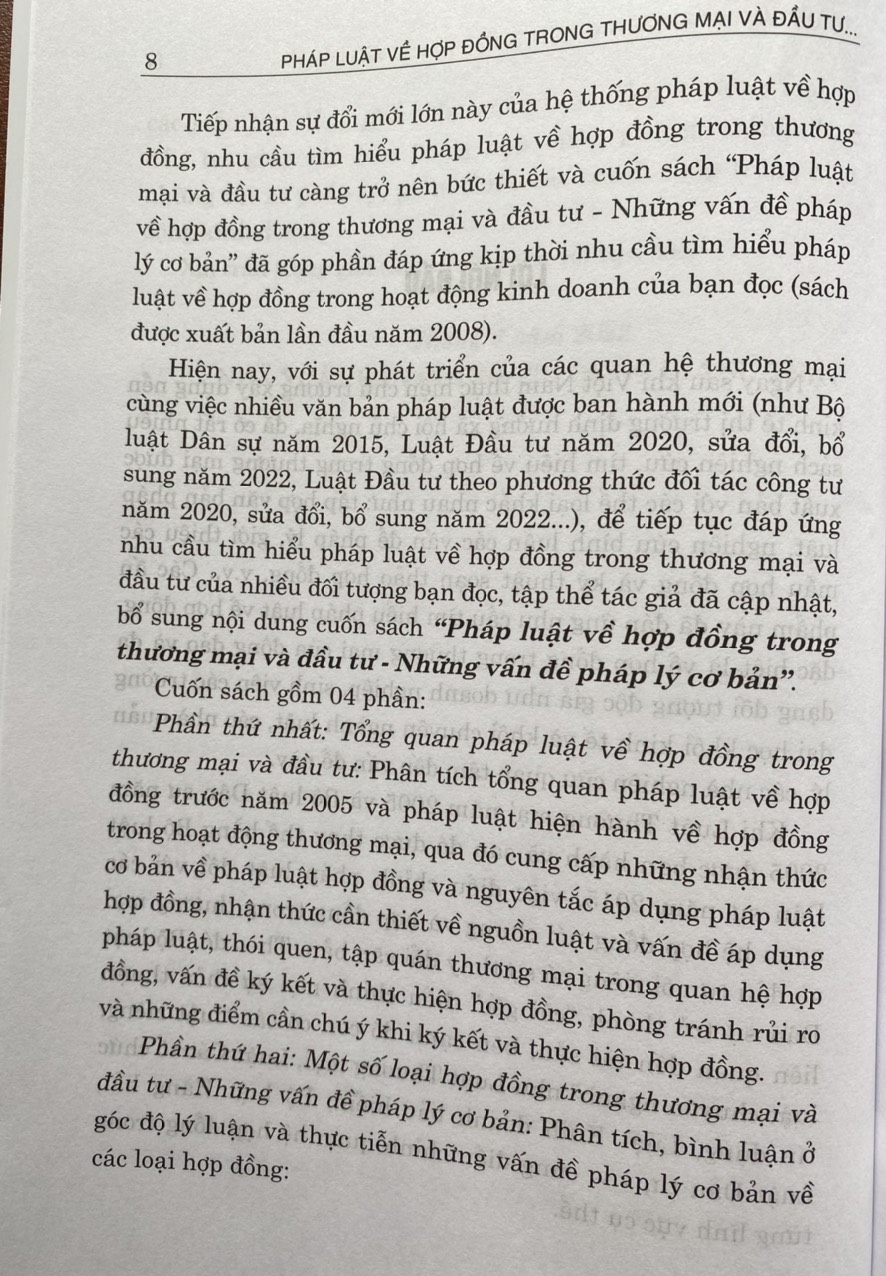 Pháp Luật Về Hợp Đồng Trong Thương Mại Đầu Tư – Những Vấn Đề Pháp Lý Cơ Bản