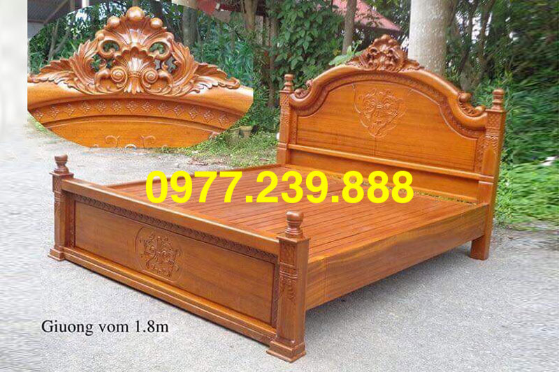 giường gỗ hương đá 160x200cm