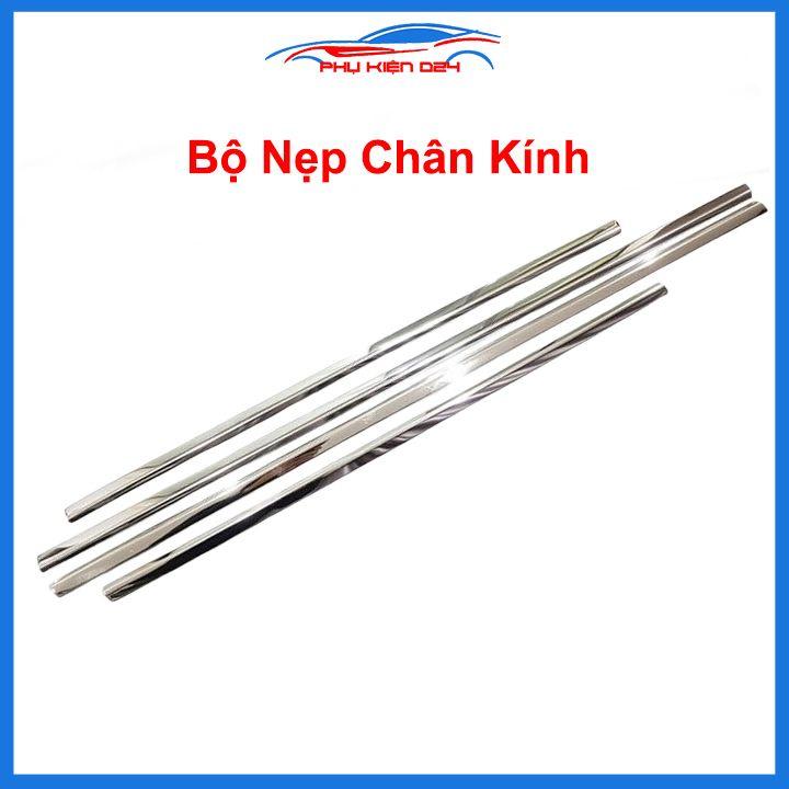 Bộ nẹp viền chân kính cong kính Honda City 2015-2020 Inox sáng bóng chuẩn form xe