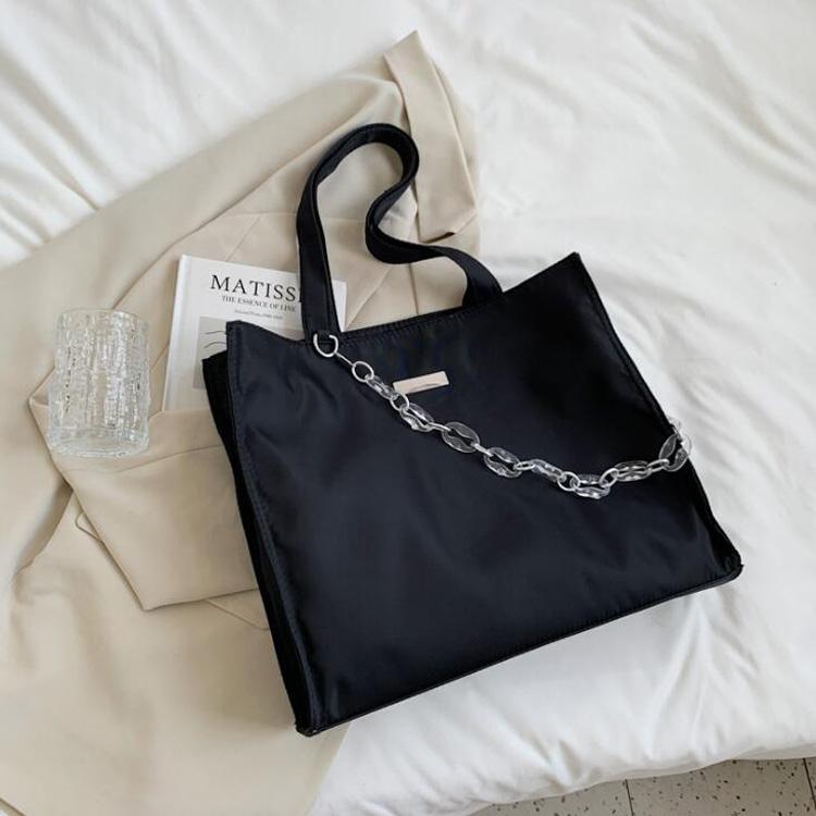 Lớn Thường Ngày Tote Túi Đơn Giản Thiết Kế Túi Xách Cho Nữ Dây Chuyền Túi Đeo Vai Nữ Thời Trang Du Lịch Túi Shopping