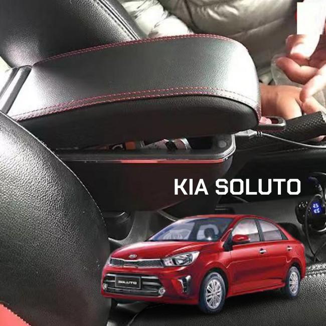 Bệ tỳ tay dành cho xe SOLUTO cao cấp tích hợp cổng sạc USB