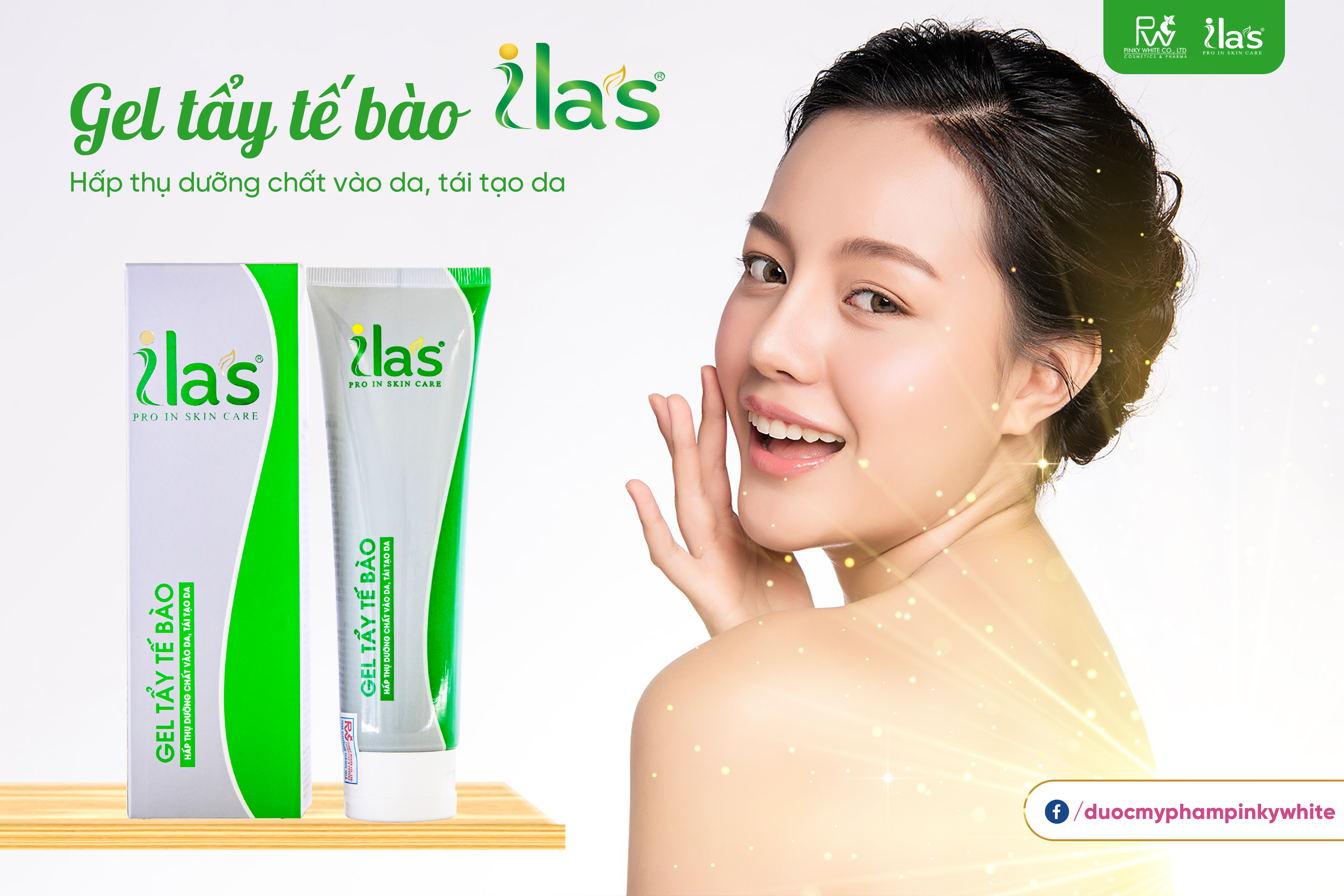 GEL TẨY TẾ BÀO AN TOÀN LÀNH TÍNH KHÔNG GÂY KHÔ DA ILA'S CHÍNH HÃNG