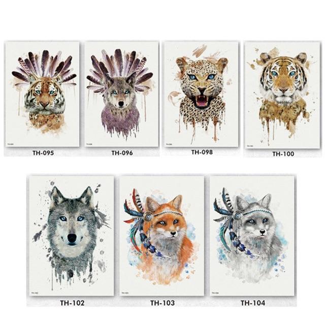 HÌNH XĂM DÁN KÍN LƯNG - SET HÌNH XĂM GIẢ TATOO