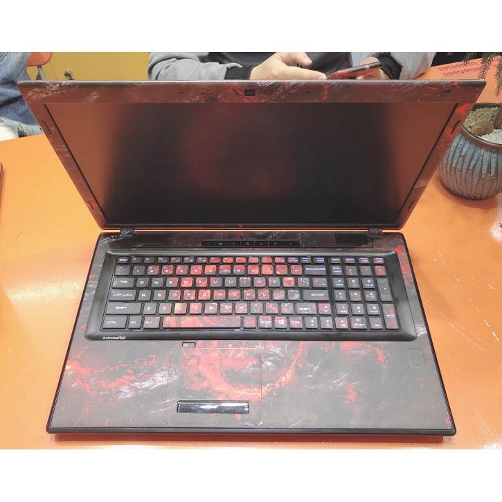 Skin dán Laptop MSI màu đen sần (inbox mã máy cho Shop)