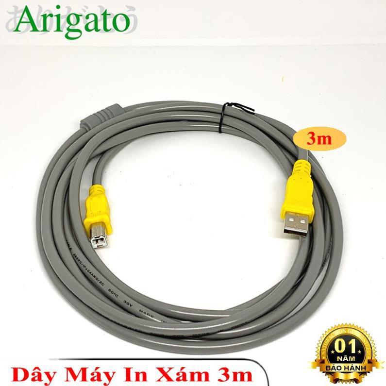 Dây cáp máy in Arigatoo 1,5m 3m 5m 10m hàng chuẩn có chống nhiễu hai đầu