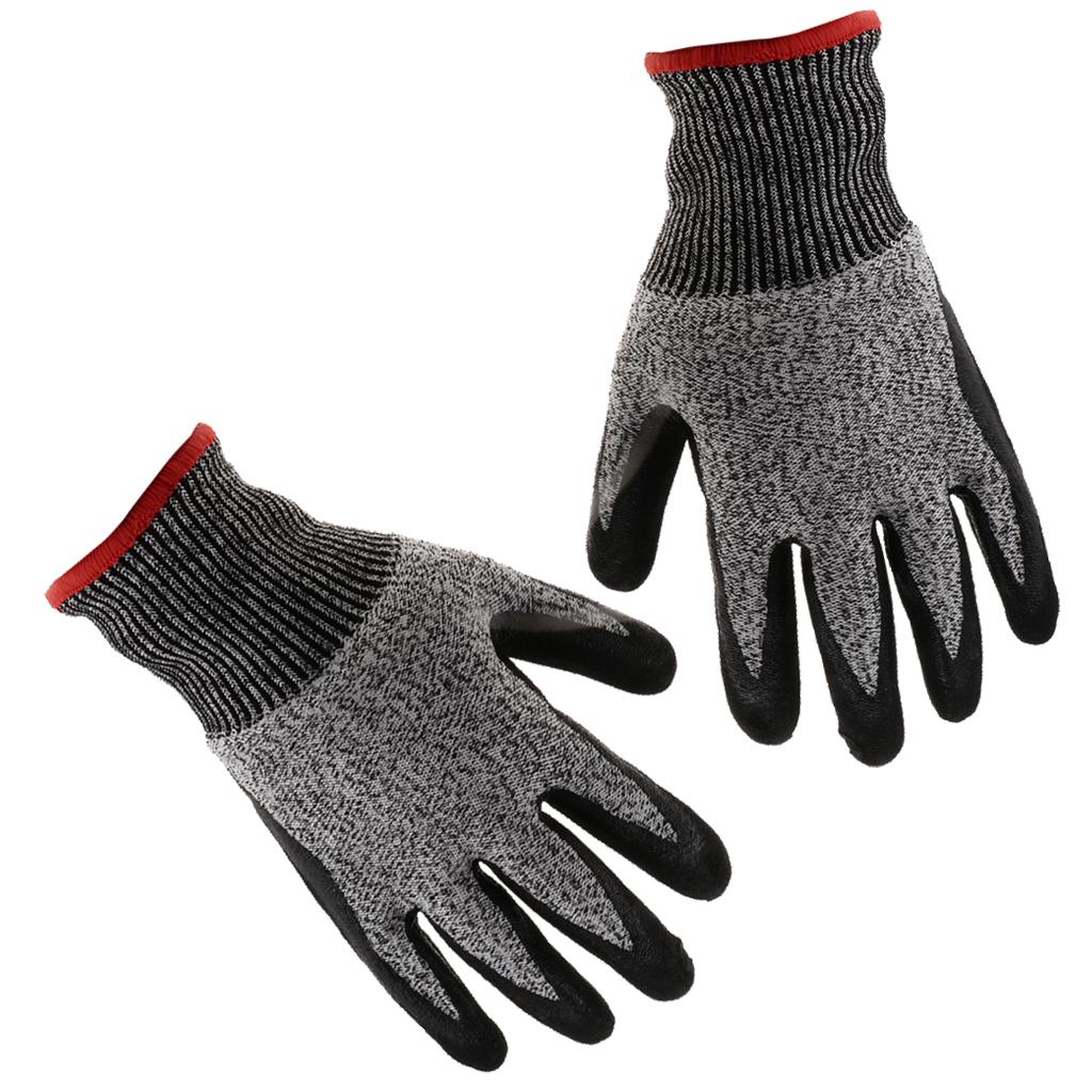 1 Pair of Cut Resistant Level 5 Safety HPPE Gloves Butcher Protective Worker