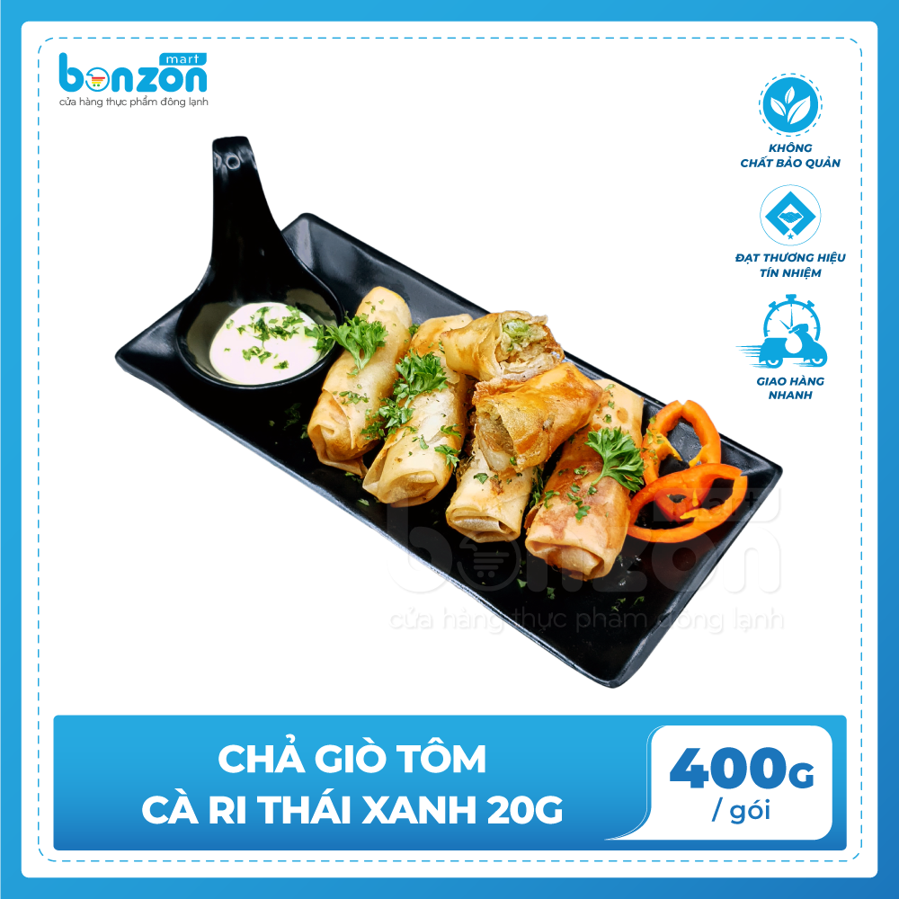 Chả Giò Tôm Cà Ri Thái Xanh 400gr