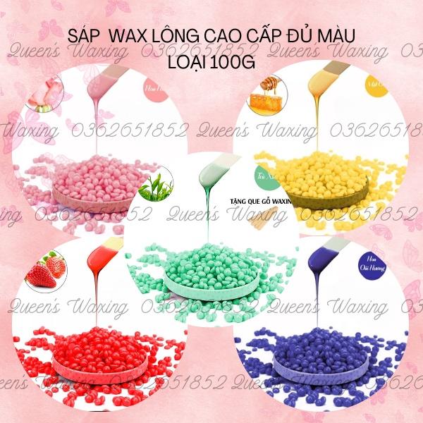 100g sáp wax lông dạng hạt đậu Hard Wax Beans + tặng kèm que gỗ