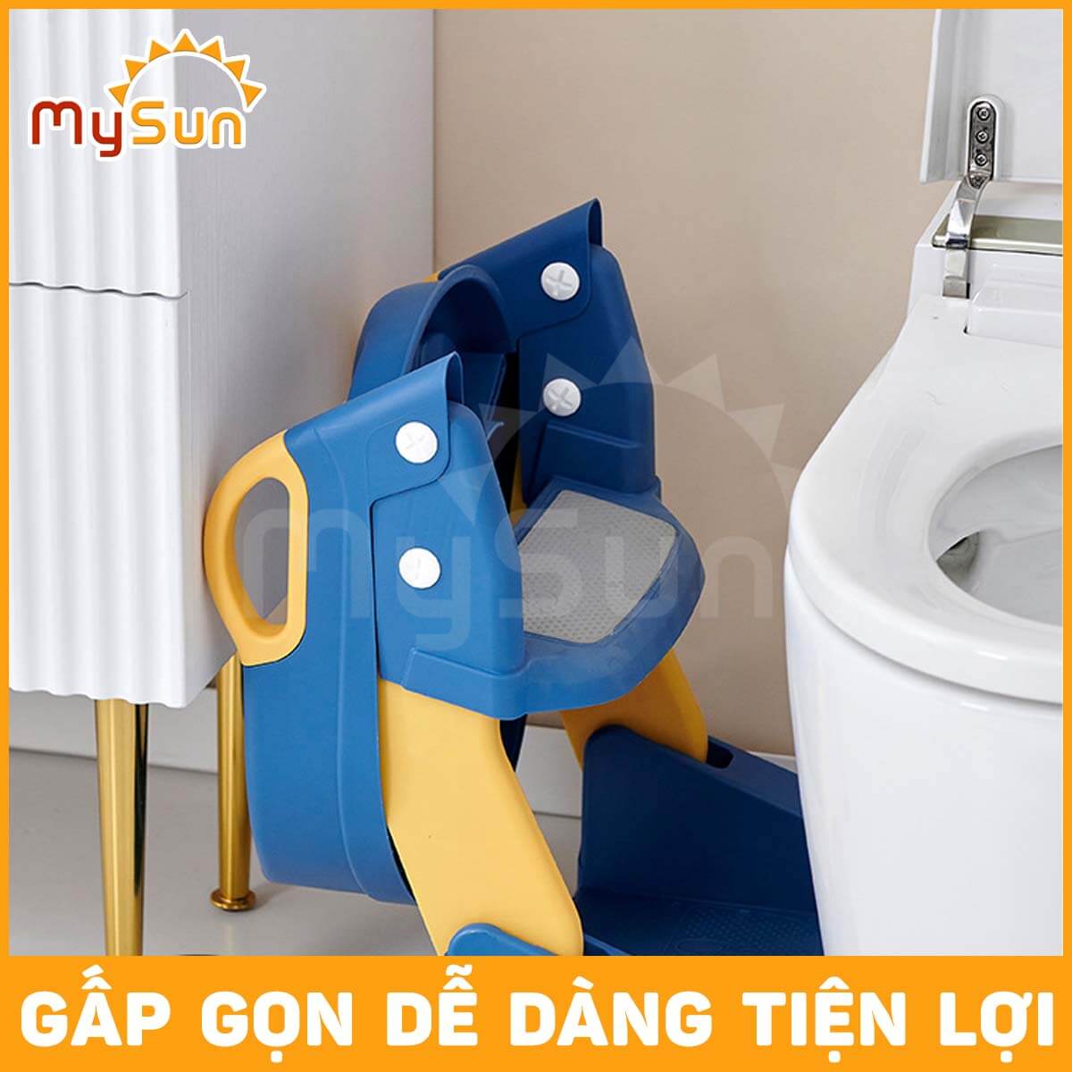 Ghế bô ngồi bồn cầu vệ sinh toilet cho bé trai gái 1 2 3 4 5 tuổi tập đi vệ sinh MySun