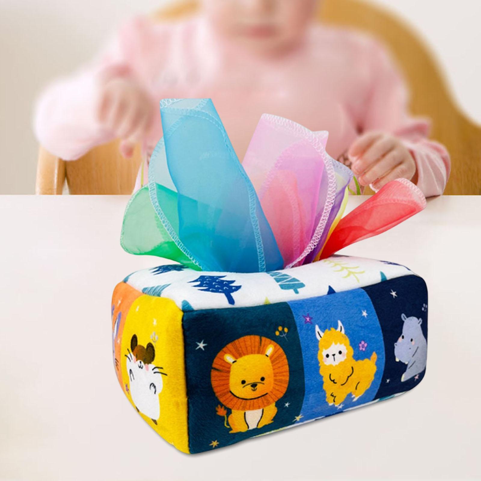 Tissue Box Toys Early Learning Toys Sensory Toys for Baby Children Gifts