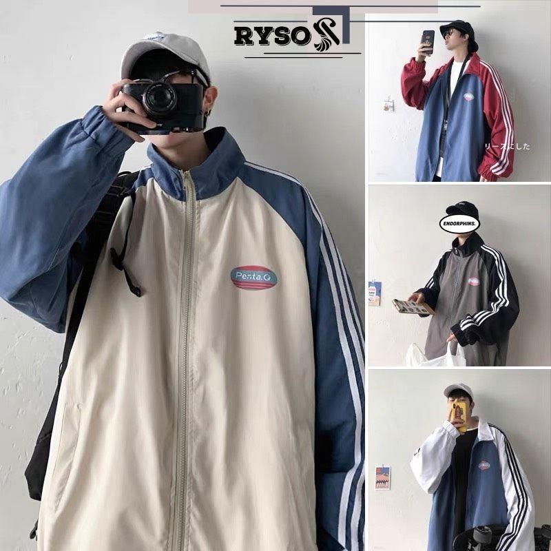 Áo khoác dù dáng bóng chày form rộng unisex phong cách năng động, Áo jacket chui đầu unisex form rộng cực đẹp, Áo khoác dù nam nữ cao cấp