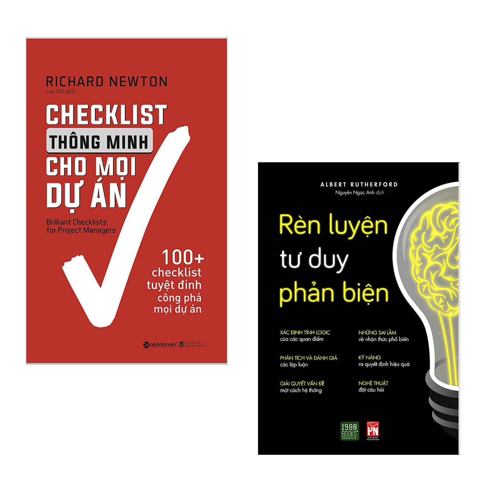 Combo : Checklist Thông Minh Cho Mọi Dự Án + Rèn Luyện Tư Duy Phản Biện