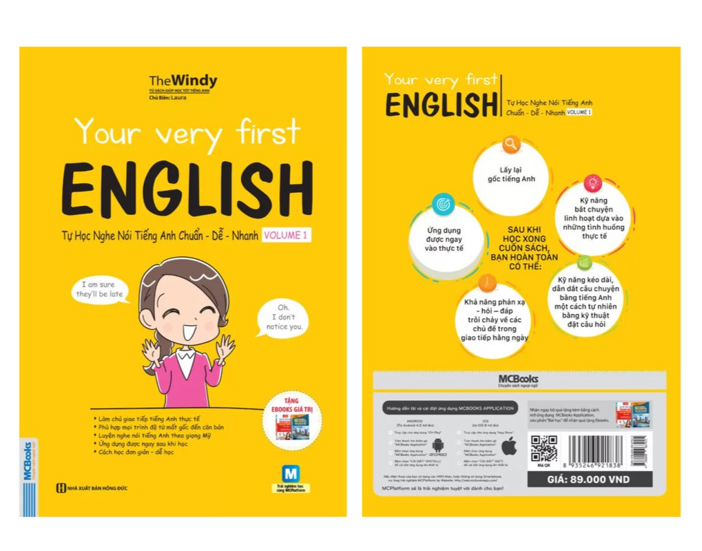 Your Very First English - Tự Học Nghe Nói Tiếng Anh Chuẩn Dễ Nhanh Volume 1 - Học Kèm App Online - Bản Quyền