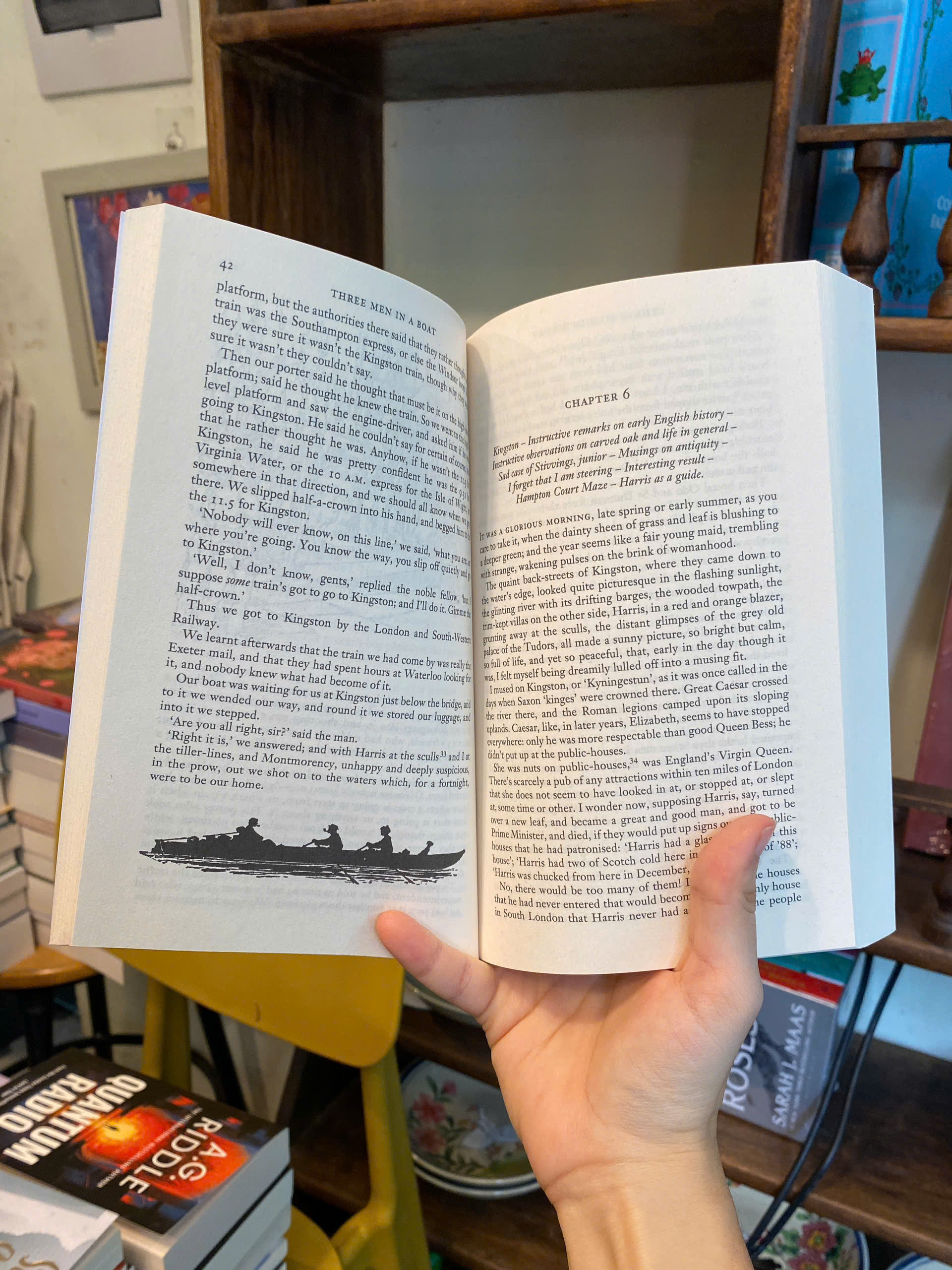 Sách - Three Men in a Boat and Three Men on the Bummel by Jerome K. Jerome | Sách ngoại văn