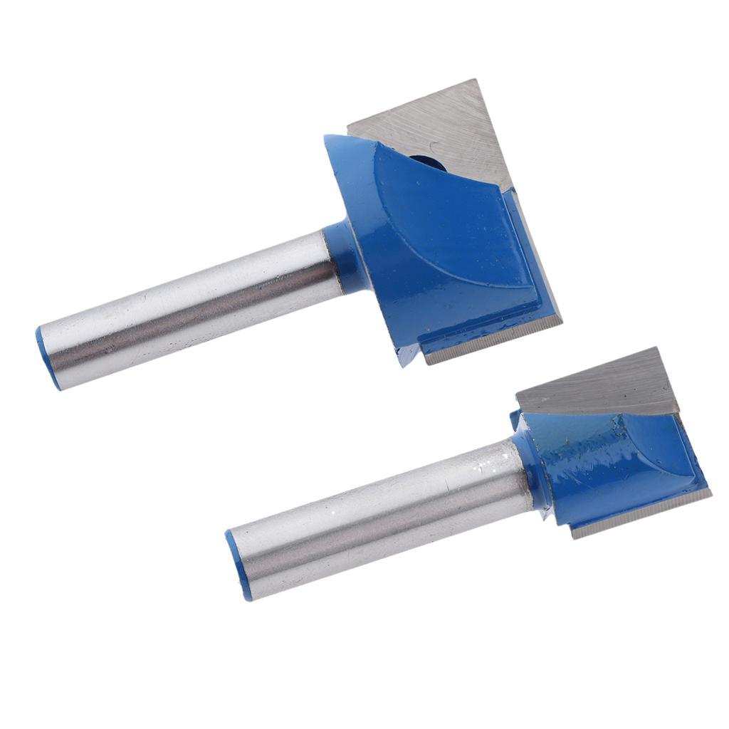 2Pcs 8mm Router Bit Bottom Cleaning Bit Woodworking Router Bit