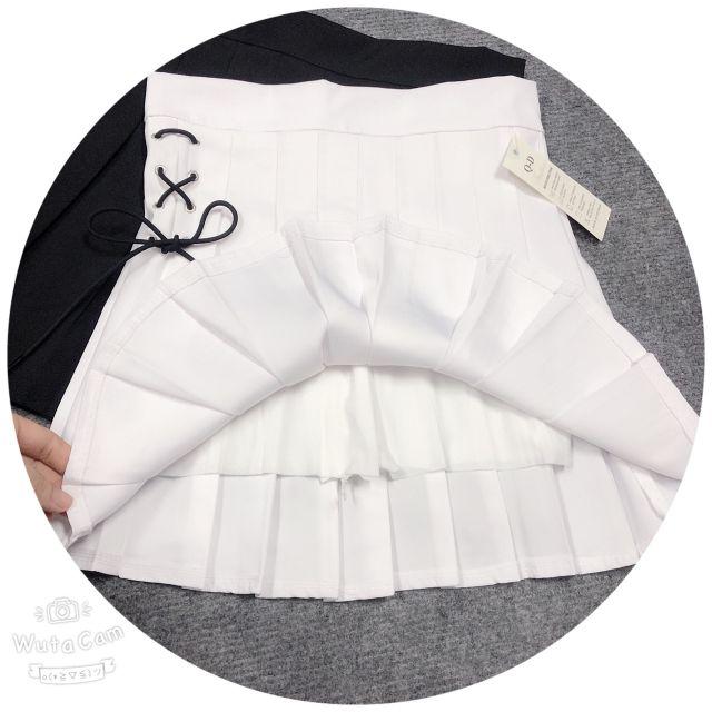 Chân váy tennis xỏ dây xinh