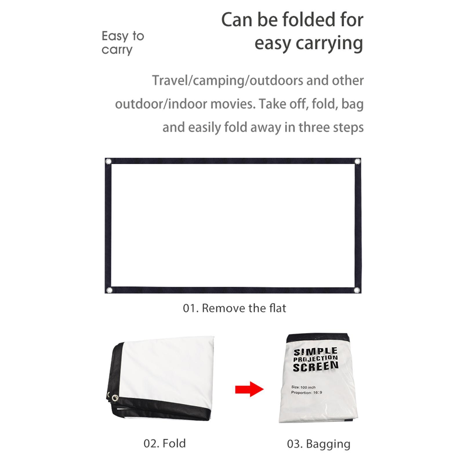 Lovely Homes  Screen 16:9  Foldable Anti-  Screen