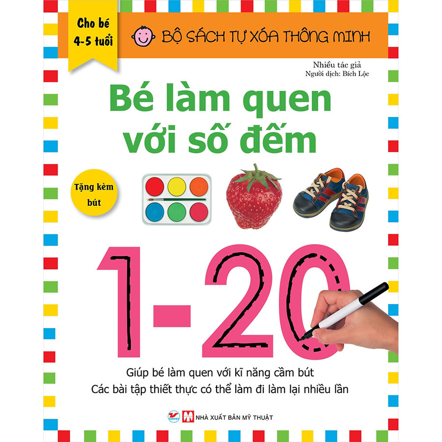 Combo: Dành Cho Bé Từ 3 - 7 Tuổi: Khám Phá Bộ Sách Tự Xóa Thông Minh - Tặng Bút Xóa