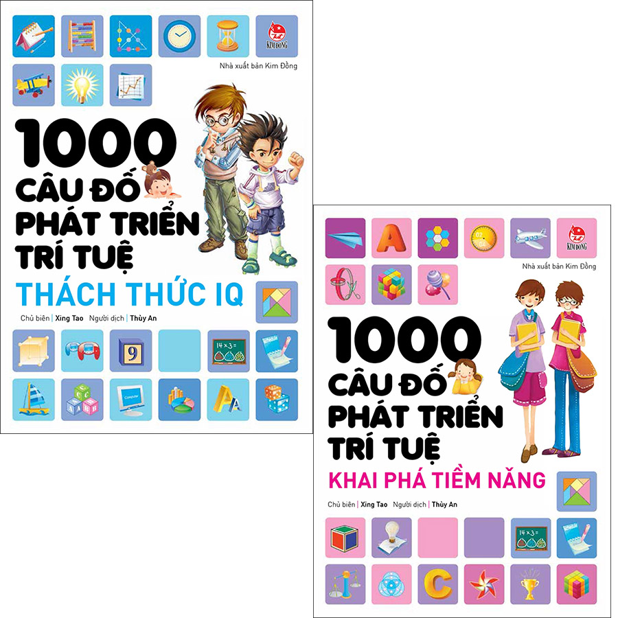 Combo 1000 câu đố phát triển trí tuệ