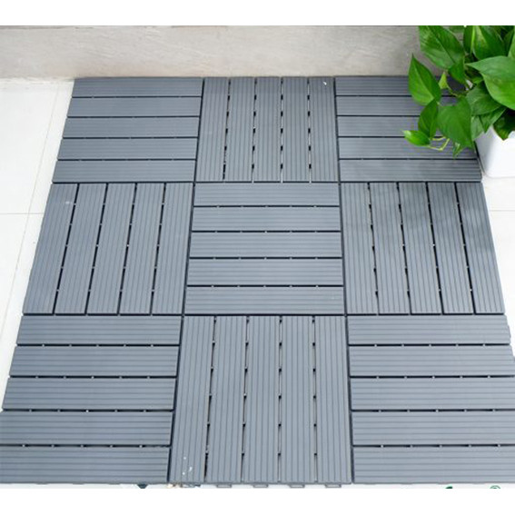 40 Tấm Vỉ Nhựa Lót Sàn Home Max. Lót Sàn Ban Công/Nhà Tắm/Hồ Bơi/Sân Thượng (30x30x2cm), Chống Trơn Trượt, Cực Bền - Hàng VNXK (Loại 1)