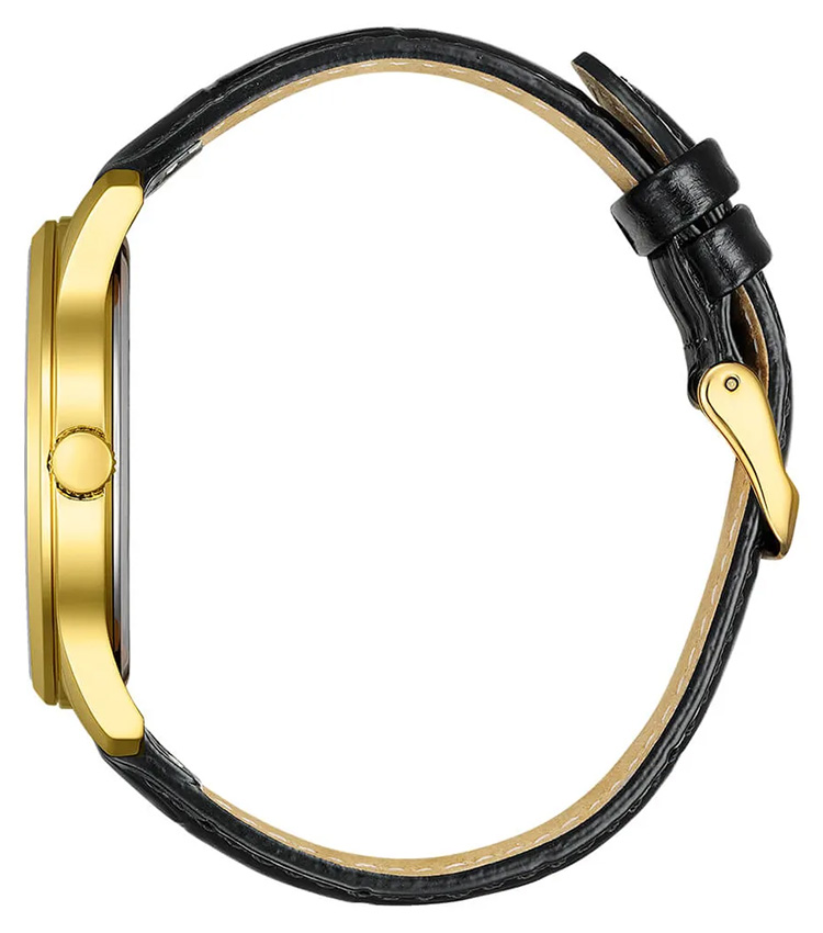 Đồng Hồ Nam Citizen Pin-Quartz Dây Da BH5002-02E - Mặt Đen (42mm)