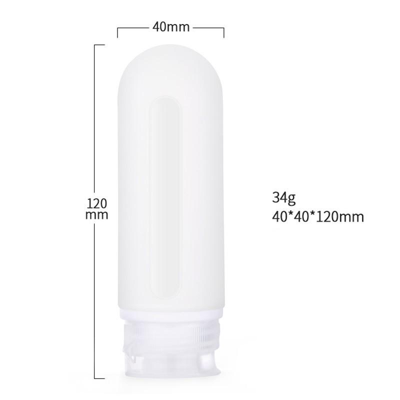 Chai lọ chiết mỹ phẩm dầu gội du lịch Silicon 89ml 