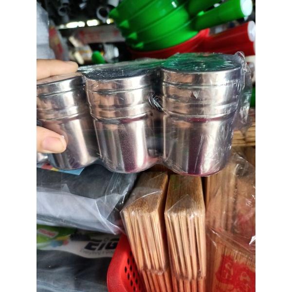Hủ đựng tiêu, đựng tăm inox