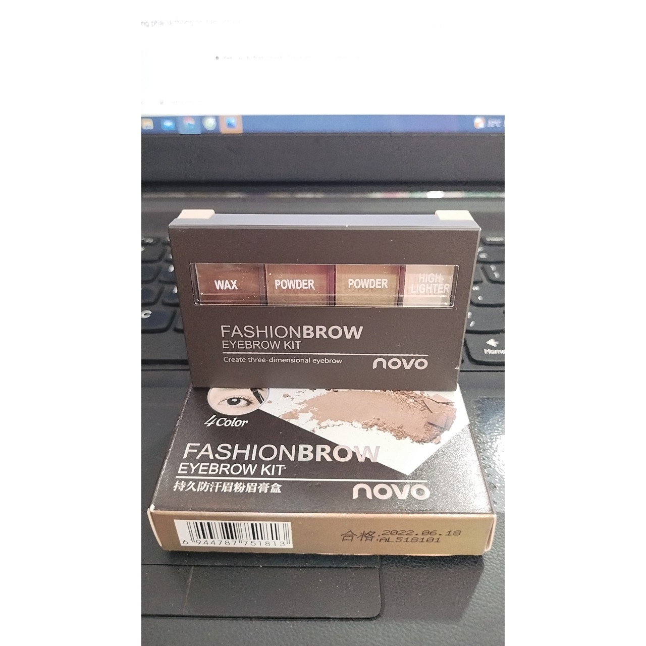 phấn bột đánh chân mày NOVO  FASHIONBROW 4 ô NO.5181 SỐ 1 ( không xuất hóa đơn đỏ )