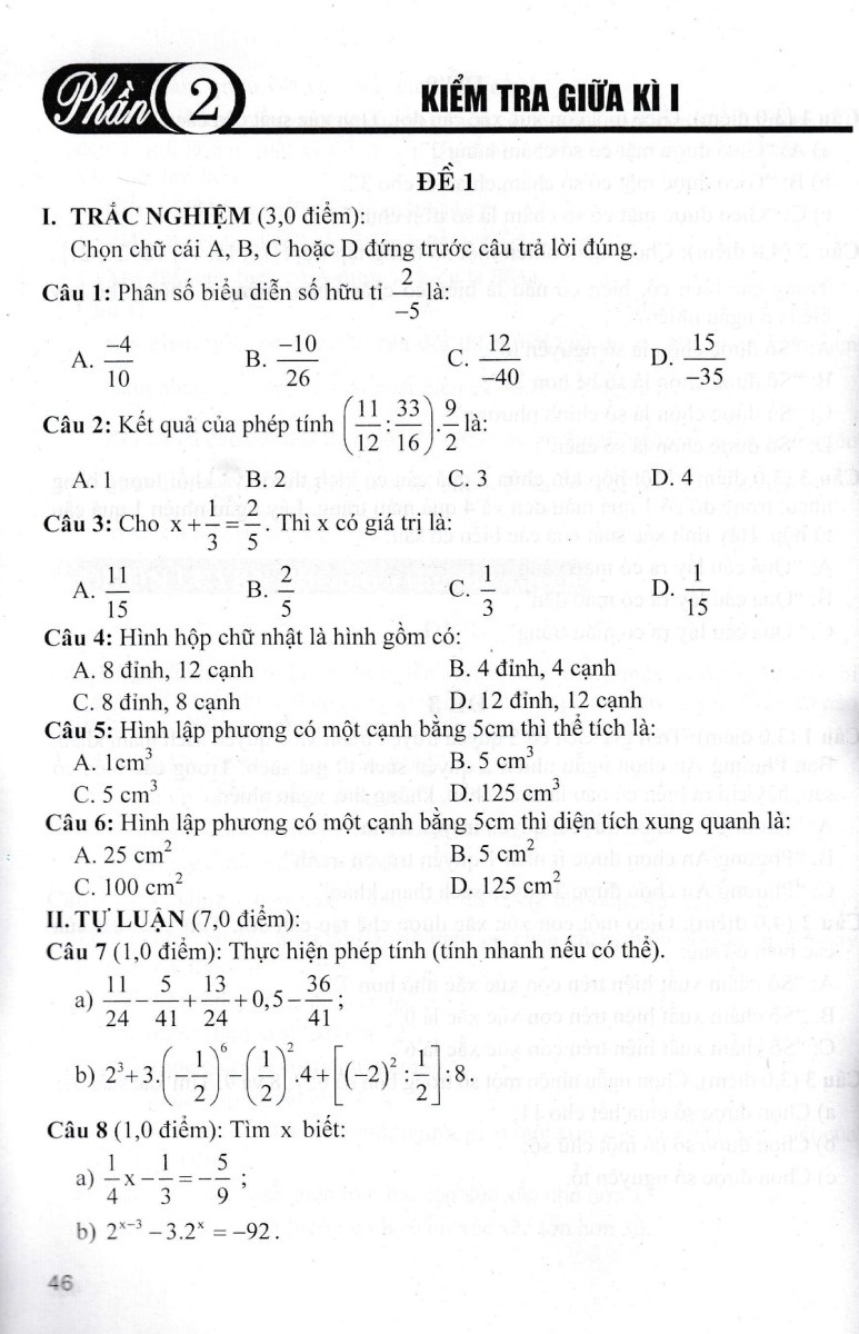 Sách tham khảo- Bộ Đề Kiểm Tra Toán 7 _HA