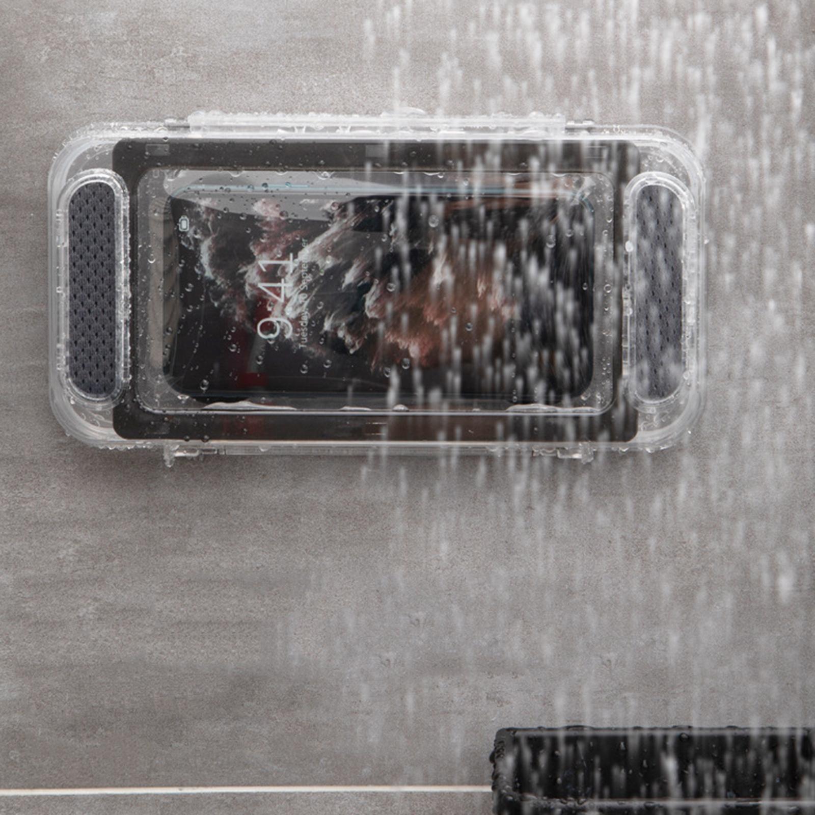 Waterproof Phone Case Mobile Phone Stand Bathroom Toilet Holder Bath Bracket
