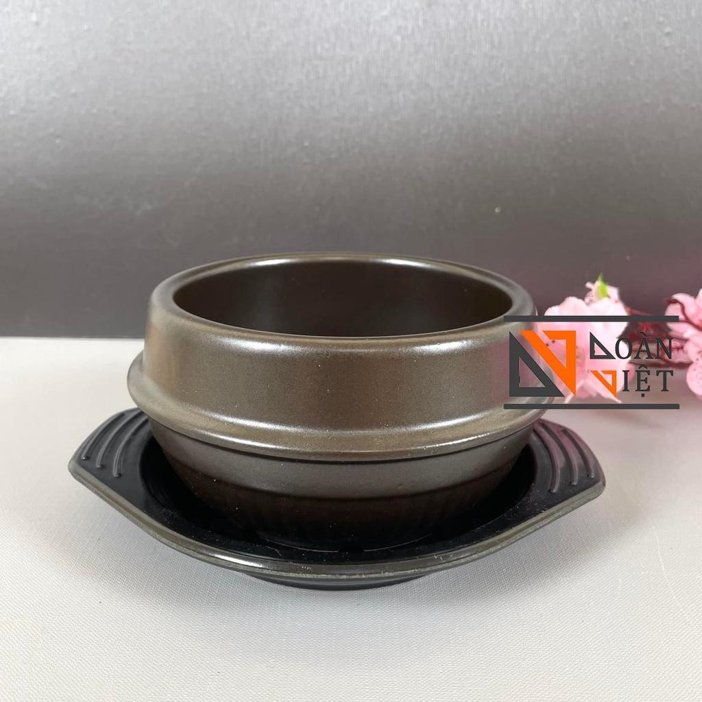 [KÈM ĐẾ LÓT] NỒI KHO QUẸT, THỐ CƠM TRỘN HÀN QUỐC, CANH HẦM , CƠM NIÊU 12cm - Gốm sứ cao cấp, kiểu dáng sang trọng. Đồ Gia Dụng nhà bếp pha chế làm bánh nguyên liệu