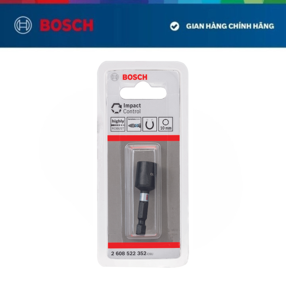 Đầu bắn tôn - Đầu chụp có nam châm Bosch bằng thép