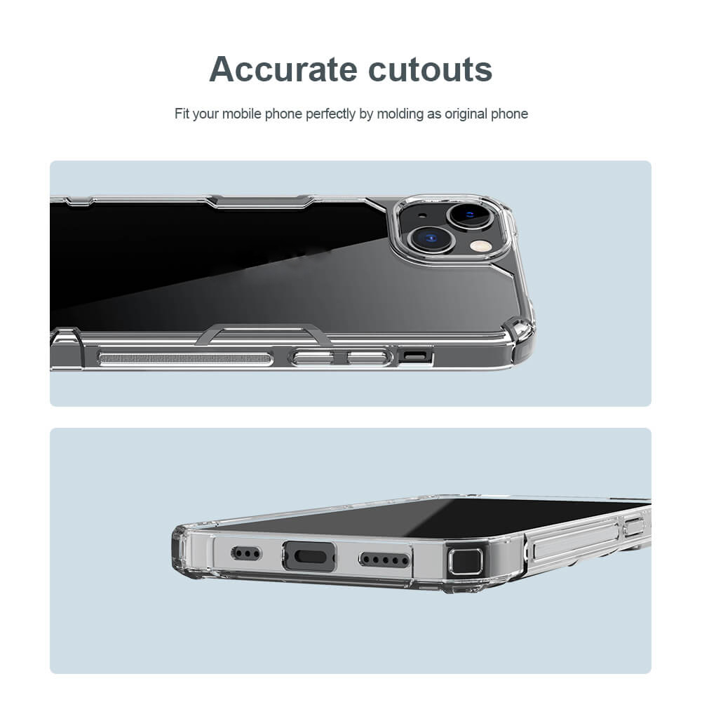 Ốp lưng dẻo TPU cho iPhone 14 Plus hiệu Nillkin Nature TPU Pro Case chống sốc, chống chịu mọi va đập - hàng nhập khẩu