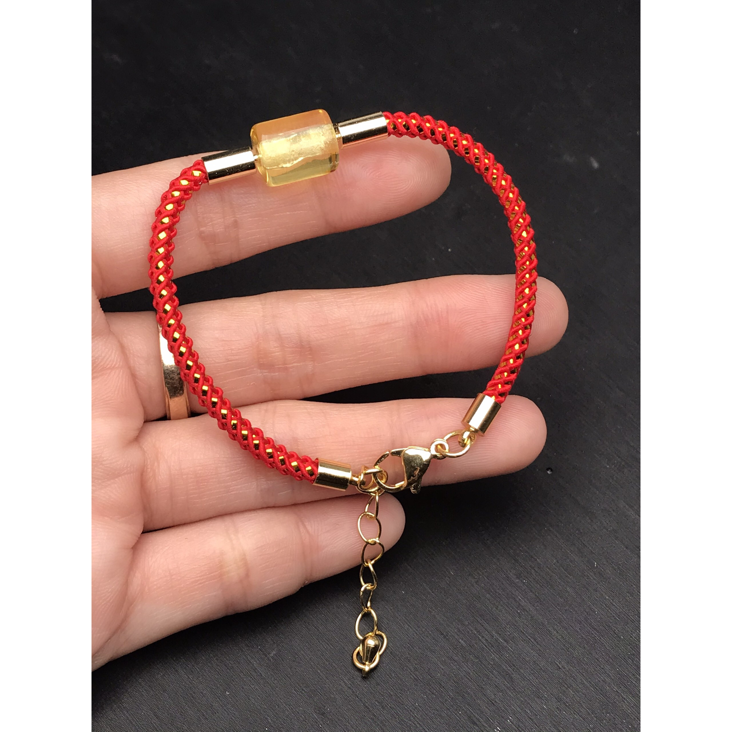 Vòng tay lu thống hổ phách 10 mm