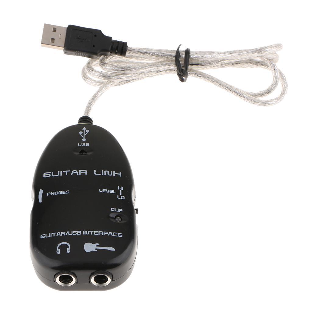 USB Guitar Cable USB Recording Computer Recording Cable for PC