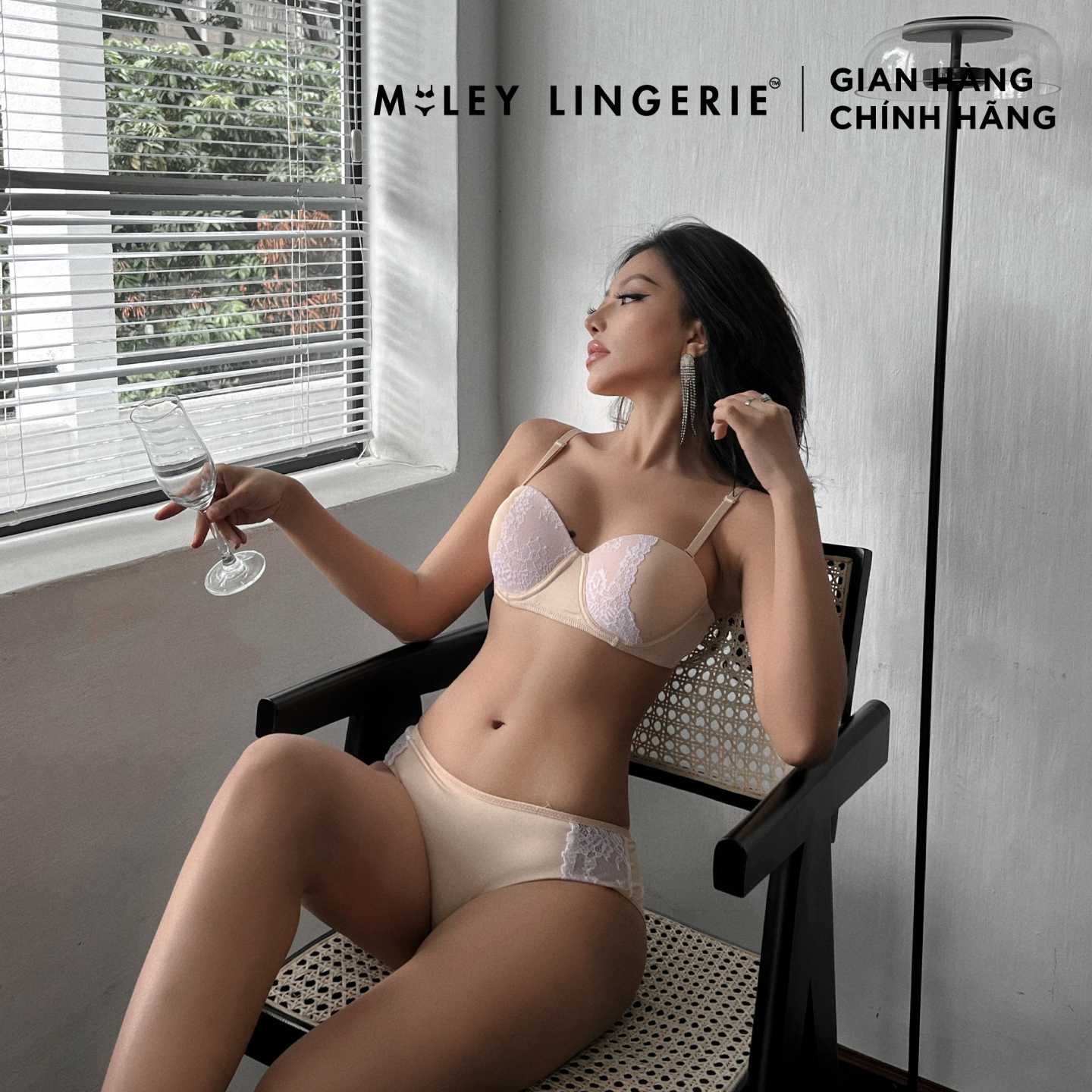 Bộ Đồ Lót Melange High-cut Sporty Chic Miley Lingerie Xanh Mint BRC-FCB01