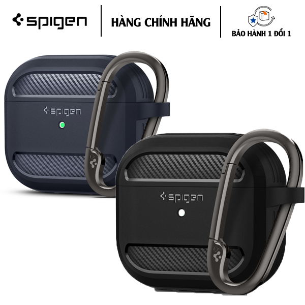 ỐP LƯNG DÀNH CHO AIRPOD 3 SPIGEN RUGGED ARMOR Mỏng và dễ dàng cầm nắm - Hàng Chính Hãng