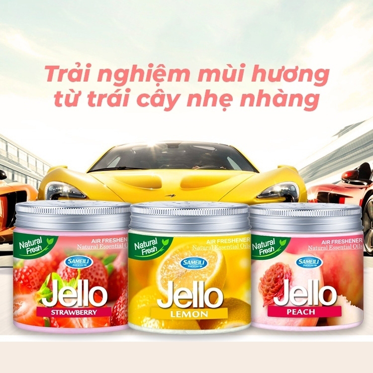 Sáp Thơm Ô Tô Cao Cấp Jello Pure Aroma Hương Trái Cây Tự Nhiên Khử Mùi Xe Hơi Và Tỏa Hương Thơm Mát Giao Hương Ngẫu Nhiên