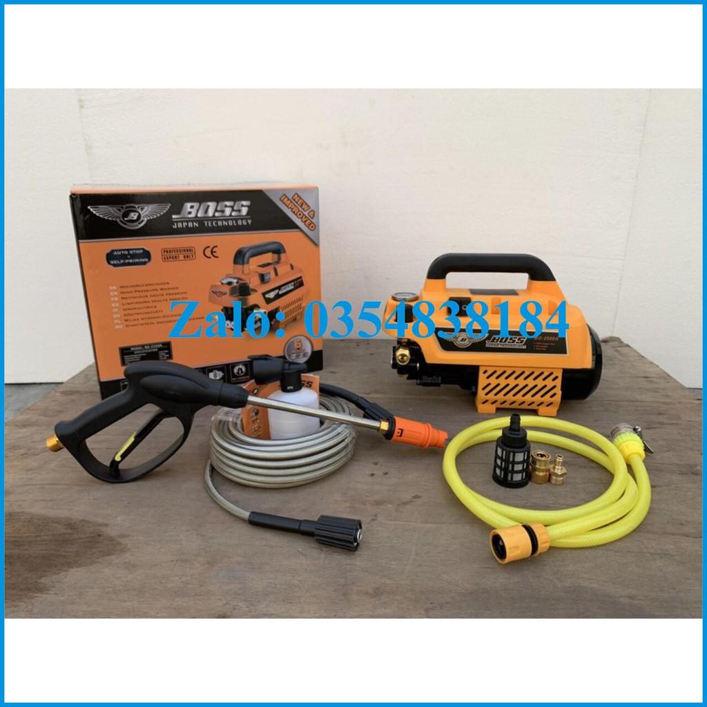Máy rửa xe boss B11 3500w có chỉnh áp thế hệ mới tặng bình bọt tuyết ống nói súng