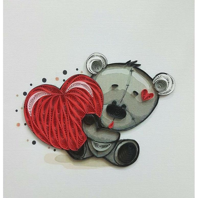 THIỆP QUILLING, THIỆP HANDMADE ĐỘNG VẬT